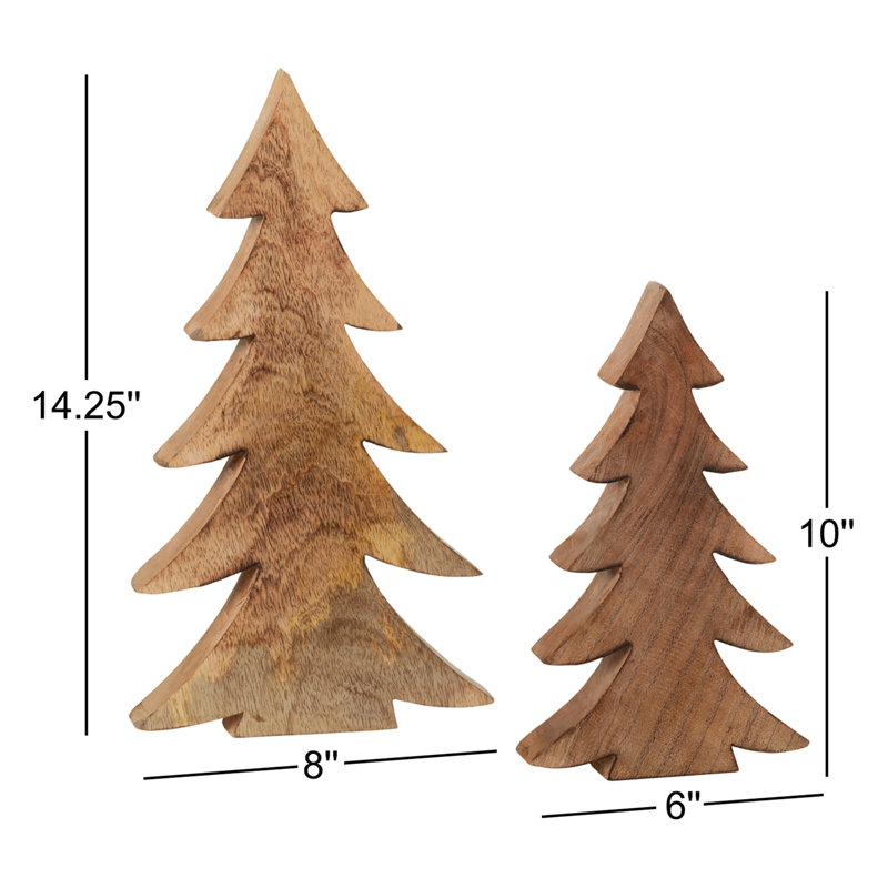 Ensemble de 2 accents en bois de manguier
