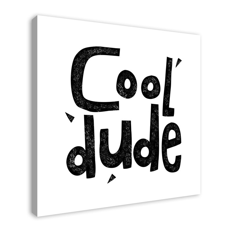 « cool dude », art encadré Malveaux, Toile tendue, H 36 po x l 36 po x P 1,25 po