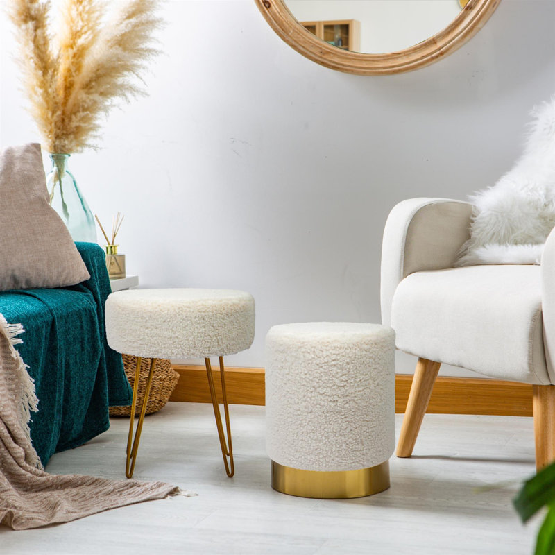 Fabric Accent Stool