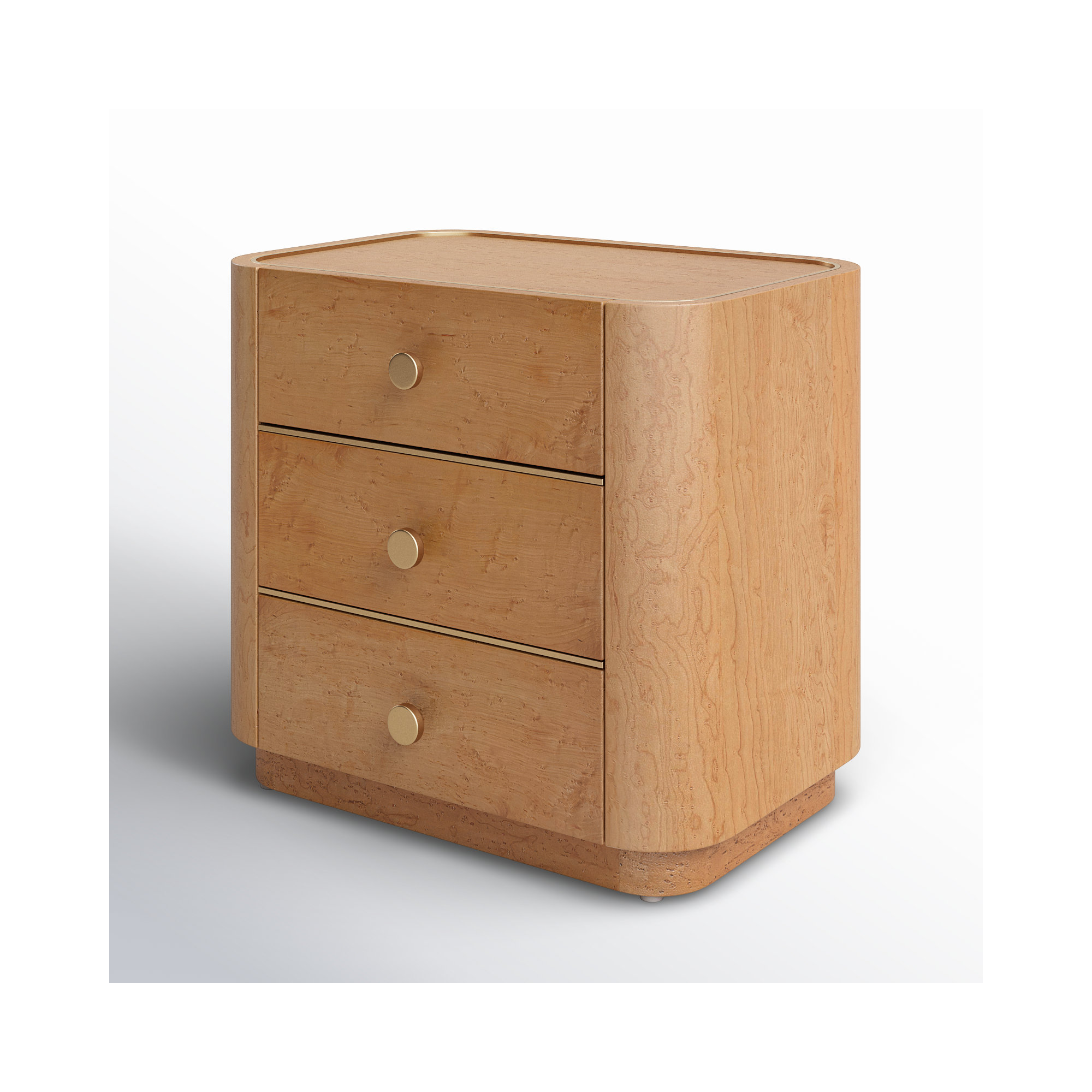 Yuna 3 Drawer 22" Nightstand