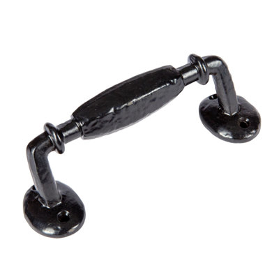 Hammer & Tongs Offset Wrought Iron Door Handle