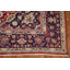 Tapis rouge unique en laine noué à la main de style années 70 de 8 pi 7 po x 12 pi 6 po Nishaun