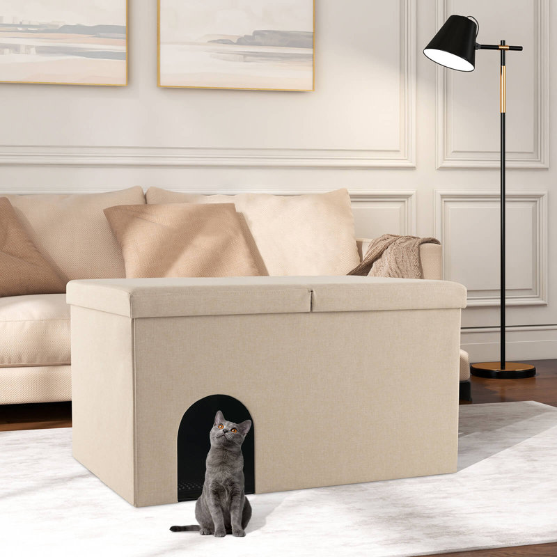 Enceinte de litière cachée Desera, Beige