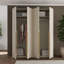Temar 4 Door Manufactured Wood Wardrobe