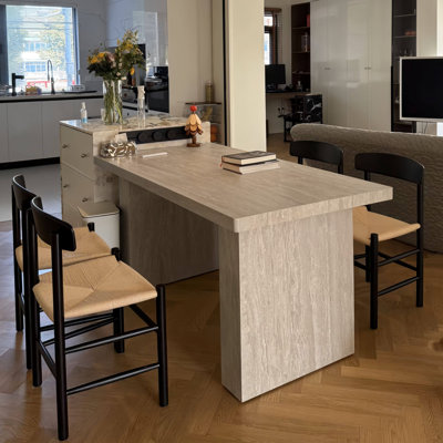 70.87"Modern Light Luxury Rectangular Dining Table with Sintered Stone Tabletop