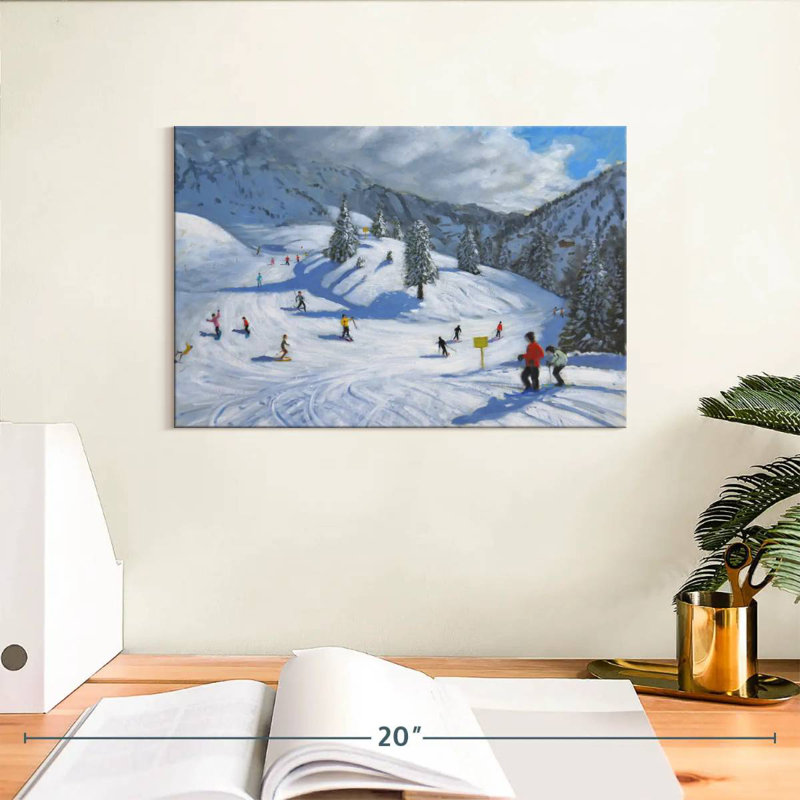 Sireci Skiing Kitzbuhel, 8" H x 12" W