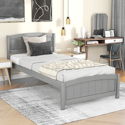 Lit plateforme simple avec tête de lit Falmouth