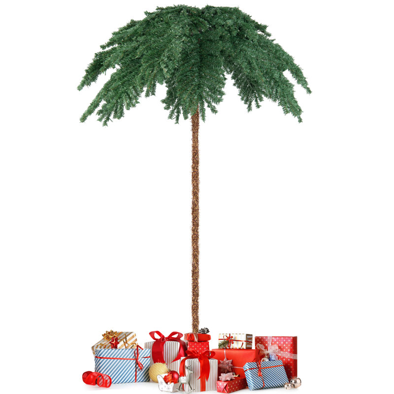 5.91' H Lighted Artificial Tropical Christmas Tree