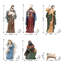 Ensemble de figurine de crèche en résine multicolore surdimensionnée 23,75 "-1506180106