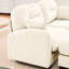 Canapé modulaire 2 places Beige Cloud - Like, tissu en chenille, dossier rembourré, éponge à haute résilience, canapé modulaire facile à installer et moelleux, siège ergonomique et disposition flexible et élégante