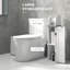 Bathroom Cabinet, With Roll Holder And Adjustable Shelf White