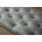 Habit Solid Wood Button Tufted Dining Bench, Grey