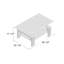 Table basse rectangulaire en verre trempé avec tablette-94441981-33660927