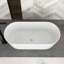Baignoire autoportante 59 po en acrylique blanc
