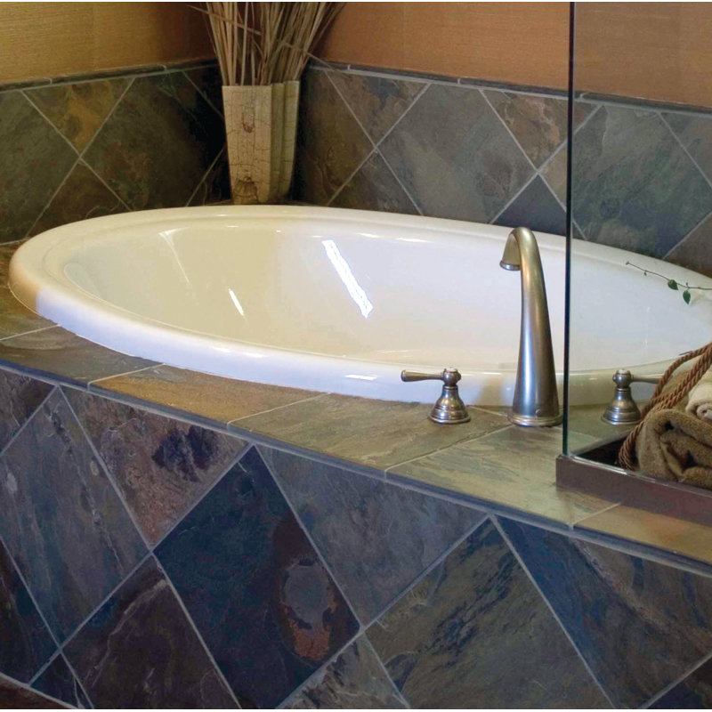 Studio 72" x 42" Drop in Acrylic Bathtub, Biscuit