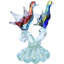 Barbini Murano Sommerso Handmade Glass Animals Hourglass