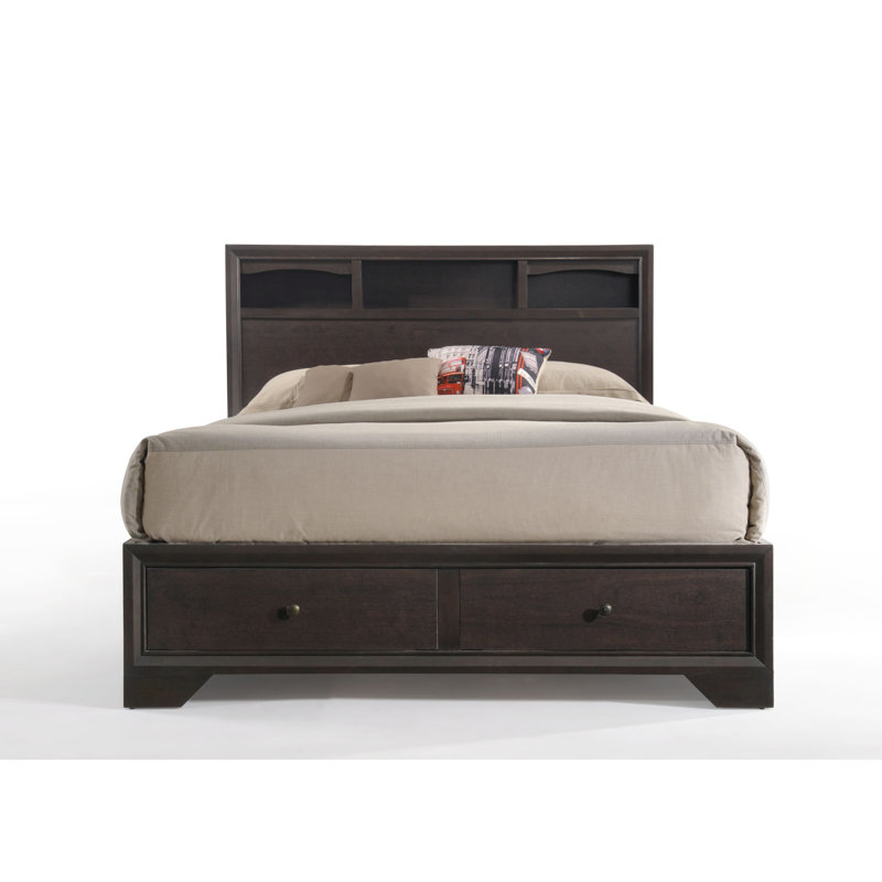 Lit plateforme avec rangement Mason