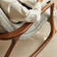 Chaise berçante en bois massif