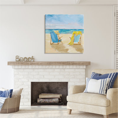 " Afternoon Beach Date " by Julie Derice Painting Print