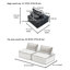 Canapé modulaire en L en chenille de luxe Cayme