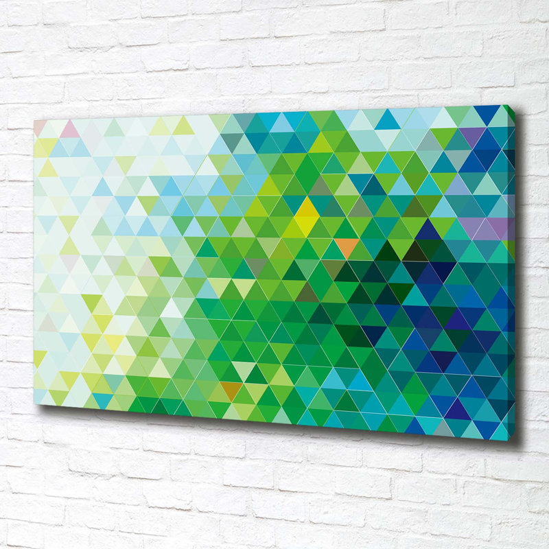 Abstraction Triangles - Wrapped Canvas Print