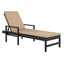 Chaise longue inclinable avec coussin Bourneville