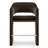 24" Upholstered Velvet Fully Assembled Open Backrest Counter Stool (Set Of 2)-1004125322