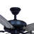 Merih 48 in. Matte Black Indoor Rod Mount Farmhouse Ceiling Fan with Reversible Dark Bronze-Driftwood Blades, LED Light Kit and Pull Chain Included, 3 Speeds, Metal Cage Drum Shade