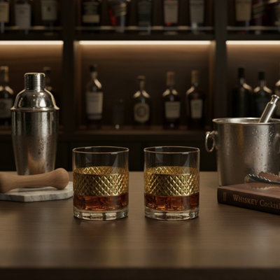 Verres à whisky 2 pièces 2 tons