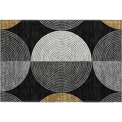 Tapis géométrique de qualité supérieure lavable à la machine Mayfield AMF2281