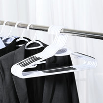 Adult Showroom Molded Hangers: Black 19 Inch Thin Shaper Display Hanger