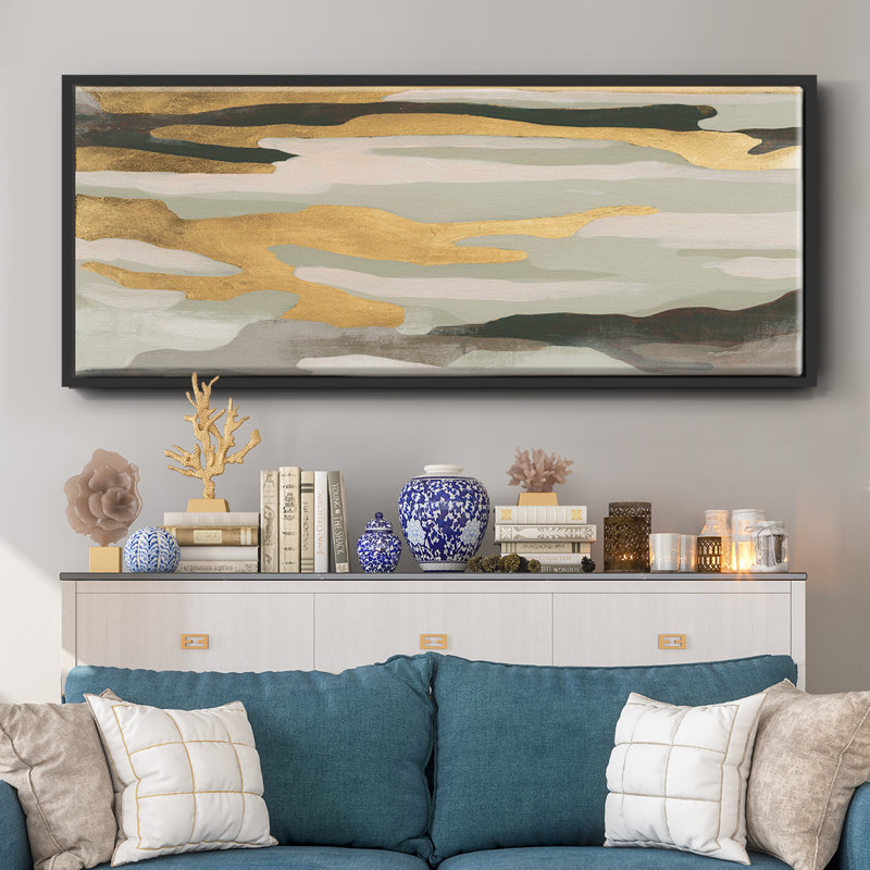 Golden Valley Sands II - toile encadrée, H 20 po x l 50 po