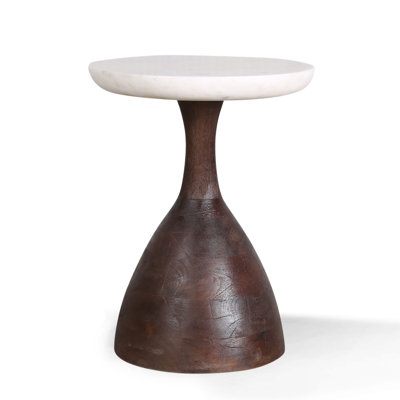 Palm Desert Marble End Table