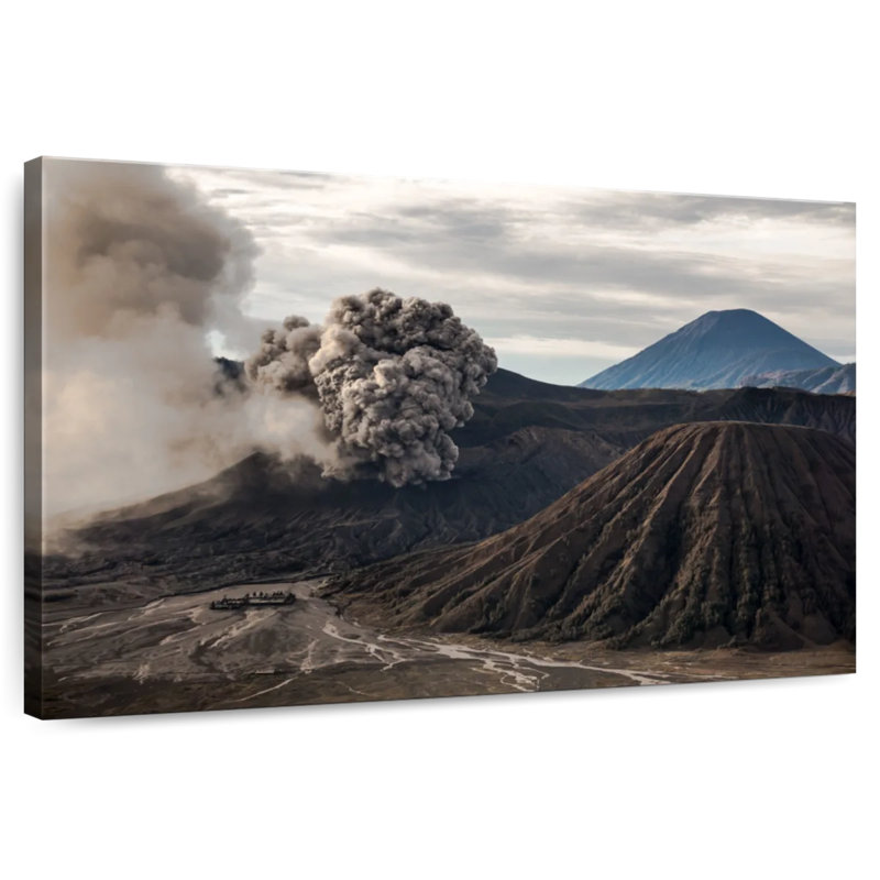 Alvord Volcanic Eruption, 8" H x 12" W