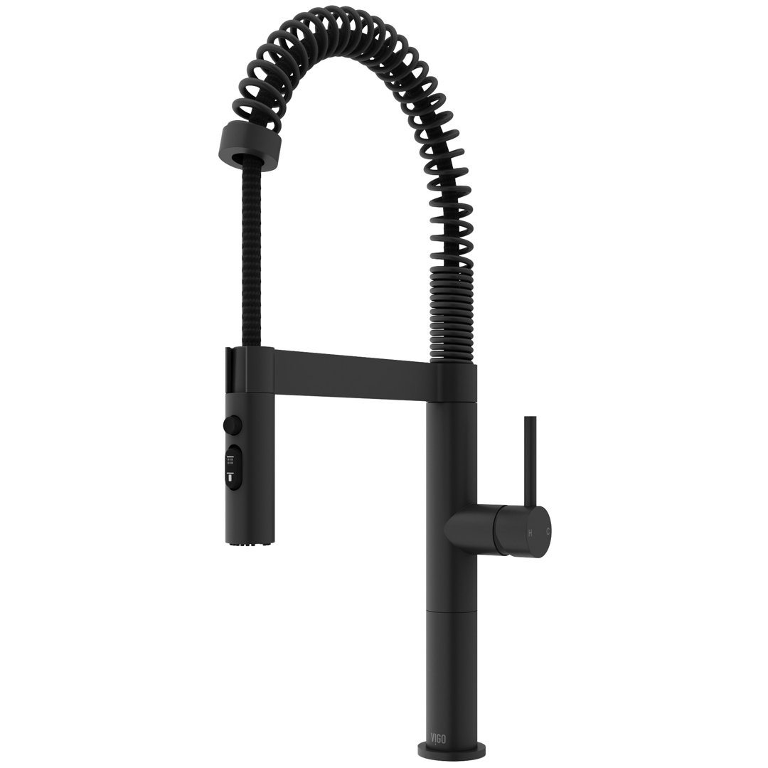 Edison Pro 20" H 1-handle Pull-Down 3-Function Sprayer Kitchen Faucet VIGO 
