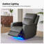 Fauteuil inclinable électrique en cuir véritable Altovise-1369161904