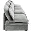 Coussin à double couche pour 4 sièges avec rangement Ustyle. Gris. Mousse + bourre en coton PP. Structure en pin et contreplaqué. Pour des espaces variés. Facile à assembler 4 coussins de rangement et de confort-13495165