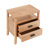 Lane Modern 2-Drawer Nightstand with Open Shelf & Rounded Wood Legs-1899949886