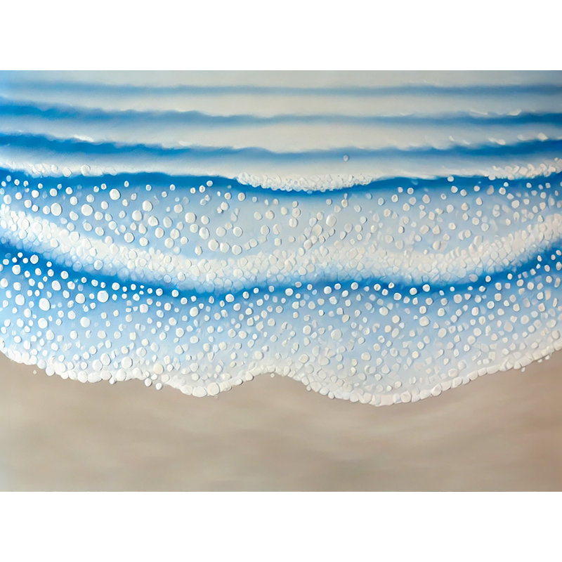 «Tranquil Waves», art mural sur toile abstraite, H 36 po x l 48 po x P 1,5 po