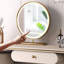 Coiffeuse avec miroir lumineux, 4 tiroirs, 1 chaise