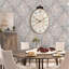 Grande horloge murale ovale French Country