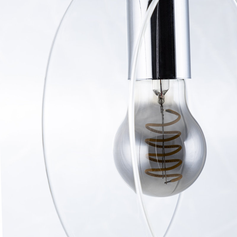 Connally 1 - Light Single Pendant, Chrome/Clear