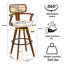 Swivel Upholstered Counter Stool-834109326-834109315