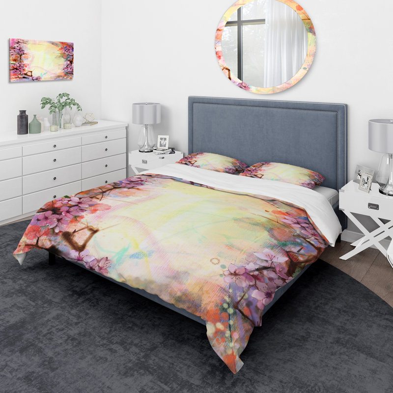 Ensemble de housse de couette traditionnelle, Housse de couette très grand + 2 taies décoratives