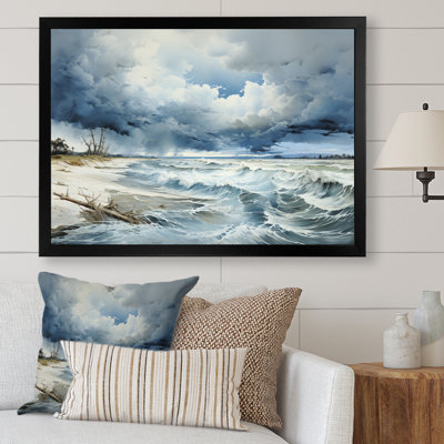 Tempestuous Storms Over The Ocean I - Storms Wall Art Decor