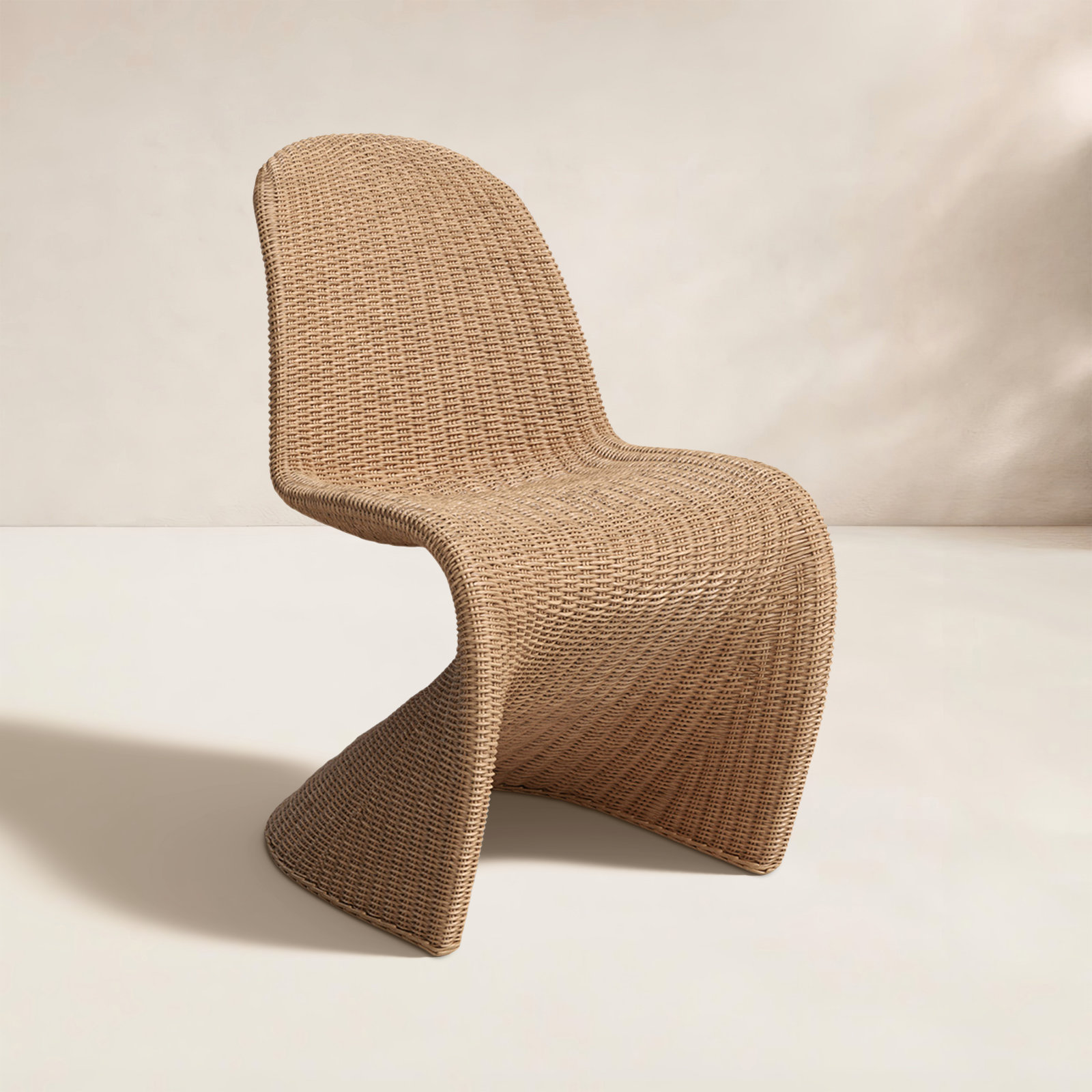 Daughtery Patio Side Chair, Vintage Natural
