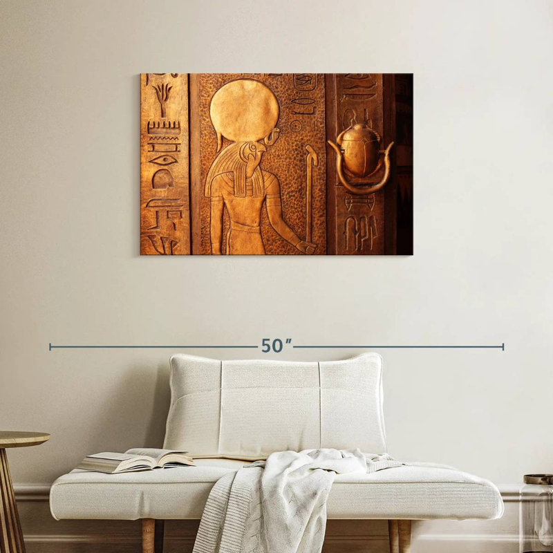 Leisha Decoding Hieroglyphs, 24" H x 36" W