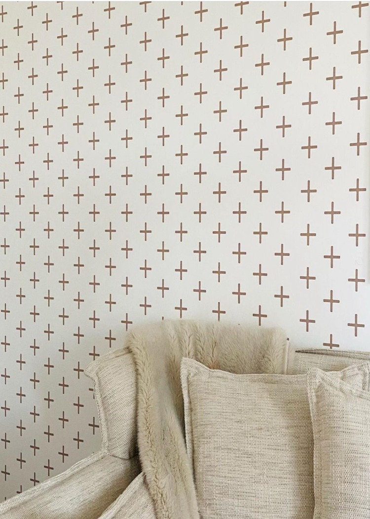 Mrs Paranjape Papers Mrs Paranjape Self-Adhesive Wallpaper, Truly Taupe, Self-adhesive, Vinyl