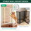 Barrière pour chien très large FXW conçue pour une utilisation à l'intérieur, largeur réglable jusqu'à 165 pouces de large (40 panneaux de H 6 po pour chiens de taille moyenne et grande), blanc-2016755141-2016755148