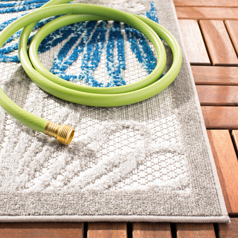 Tapis d'intérieur / extérieur floral Kellems Performance, Carré 5 pi 3 po